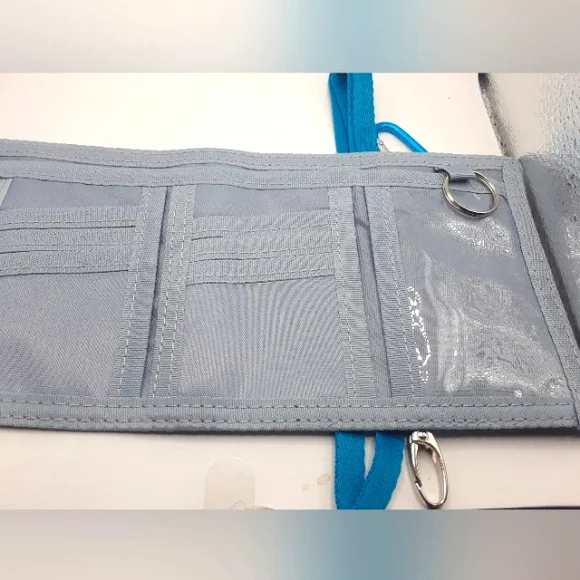 Santa Christmas Nylon  Bi Fold Wallet with Belt Clip + Laynard 3"×5" New - Picture 7 of 10